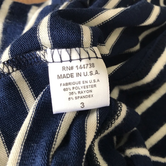 Hye Park And Lune Blue & White Striped Dress - Picture 5 of 5